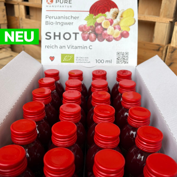 Ingwer-Kurkuma-Beete Shot - 24er Pack