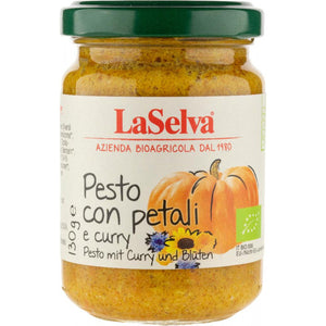 Pesto mit Curry und Blüten